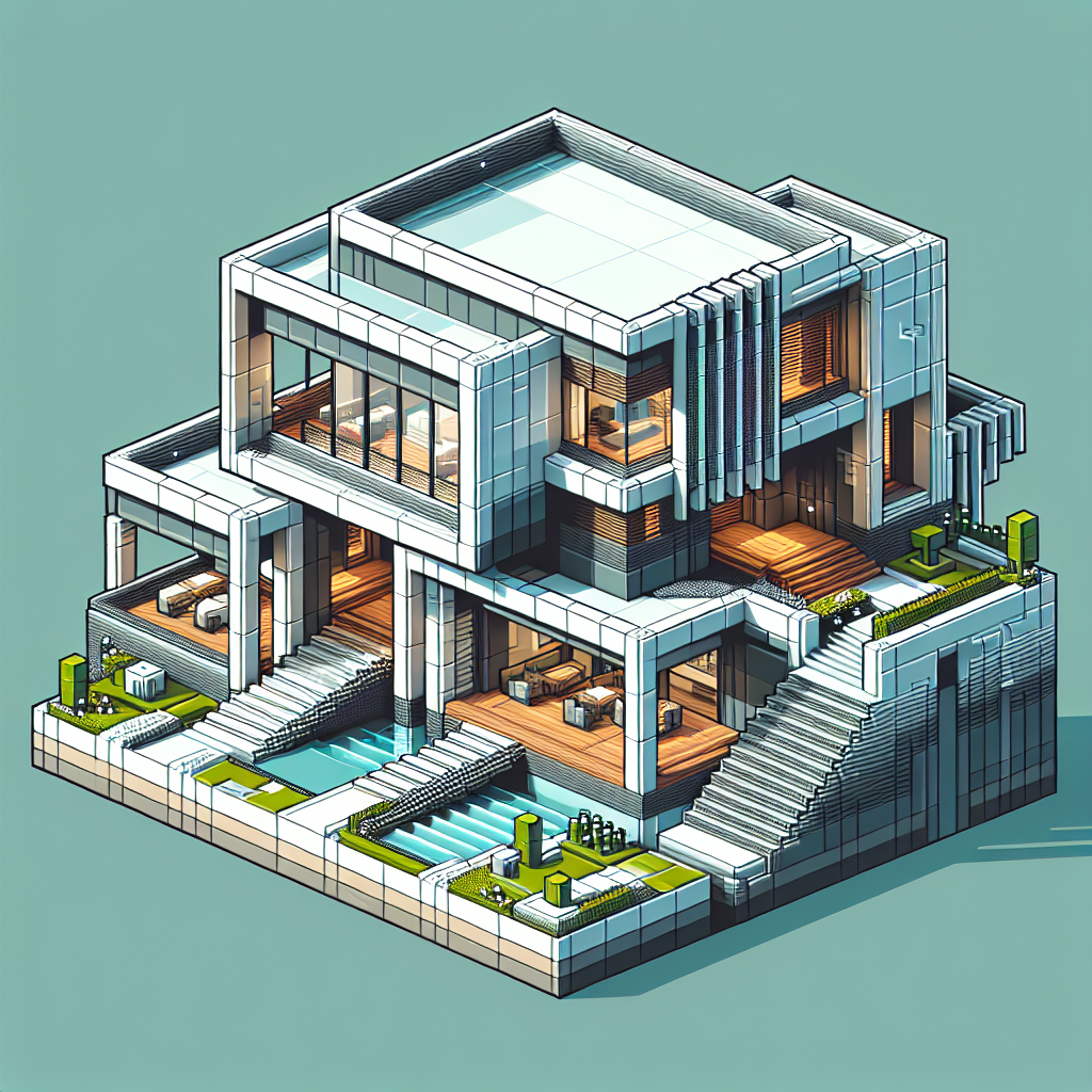 Desain Rumah Minecraft Modern yang Menginspirasi