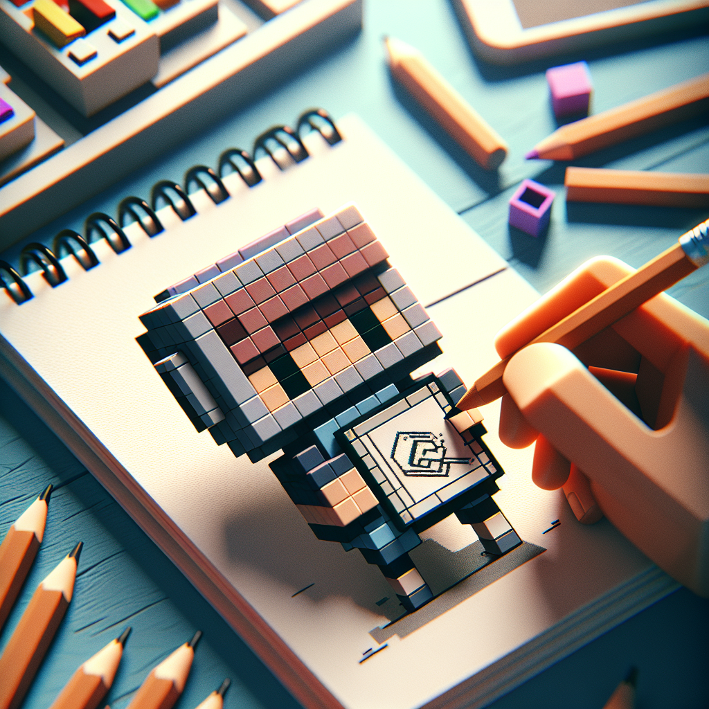 Kreativitas Dalam Blok: Teknik Menggambar Karakter Minecraft